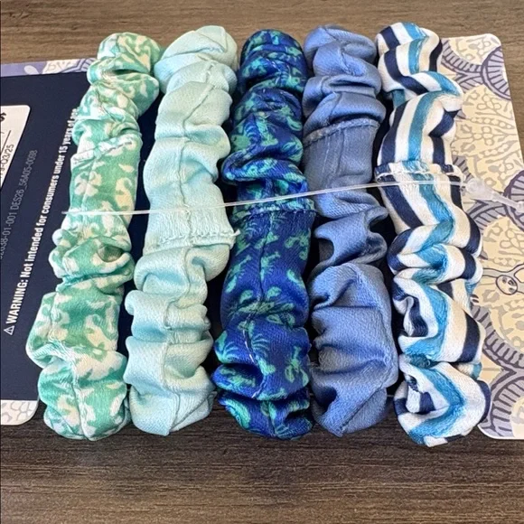 Roller Rabbit x Target NWT Hair Binders 5pk Blue Multi - Picture 4 of 8